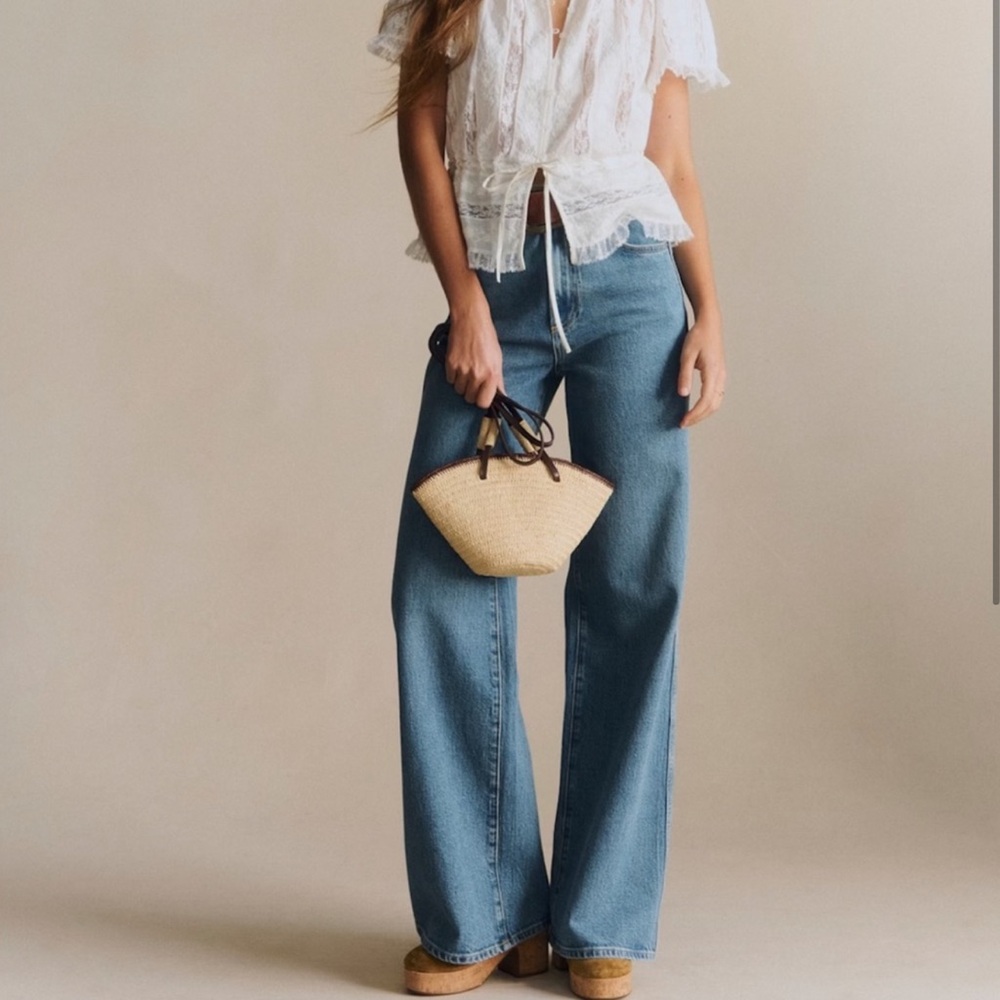 Sezane Shenali Blouse Ecru NWT size 6 - Picture 3 of 4